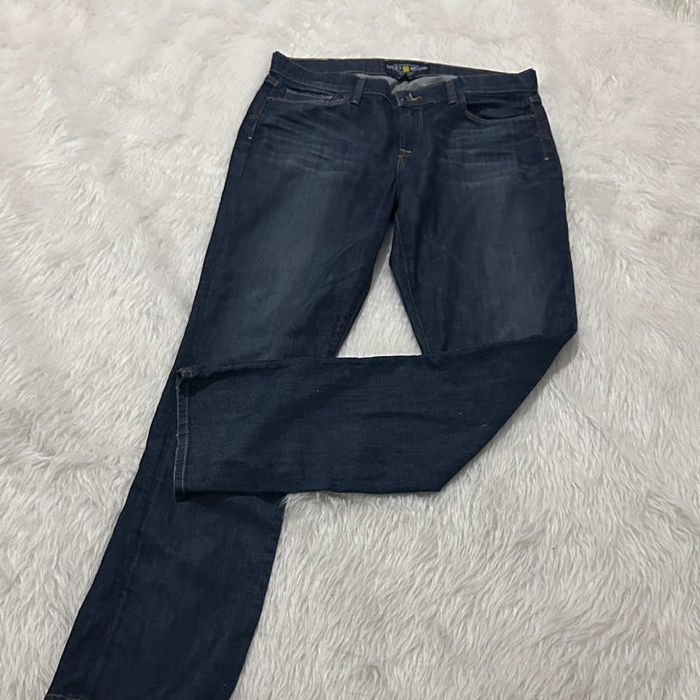 Lucky Brand Women's Dark Blue Straight Leg Jeans